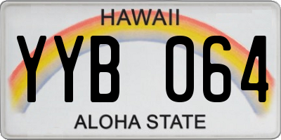 HI license plate YYB064