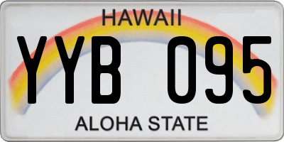 HI license plate YYB095