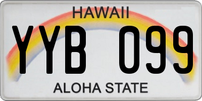 HI license plate YYB099