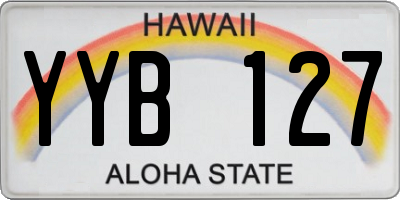 HI license plate YYB127