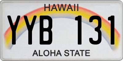 HI license plate YYB131