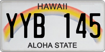 HI license plate YYB145