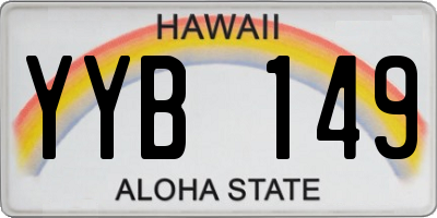 HI license plate YYB149