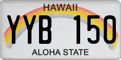 HI license plate YYB150