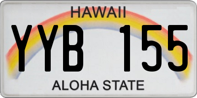 HI license plate YYB155
