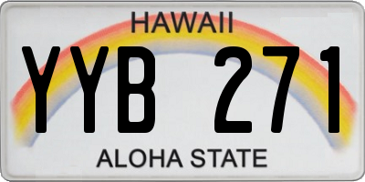 HI license plate YYB271