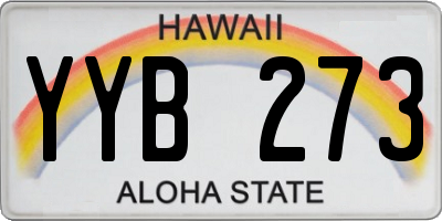 HI license plate YYB273