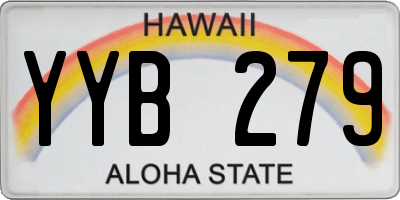 HI license plate YYB279