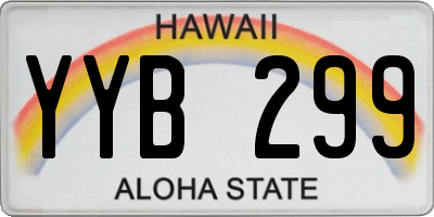 HI license plate YYB299
