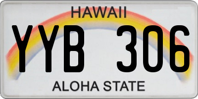 HI license plate YYB306