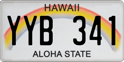 HI license plate YYB341
