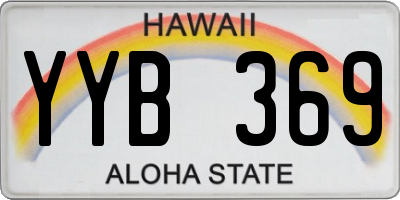 HI license plate YYB369