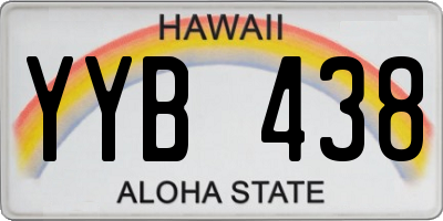 HI license plate YYB438