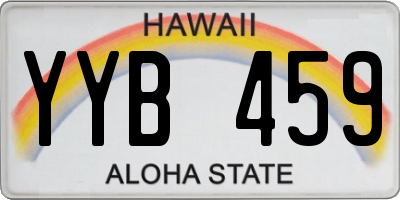 HI license plate YYB459