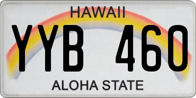 HI license plate YYB460