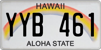 HI license plate YYB461