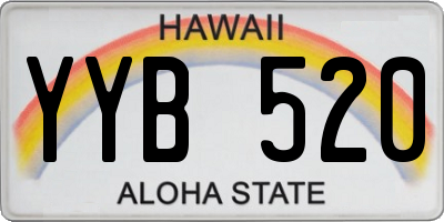 HI license plate YYB520