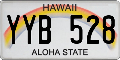 HI license plate YYB528