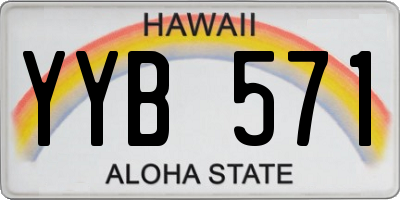 HI license plate YYB571