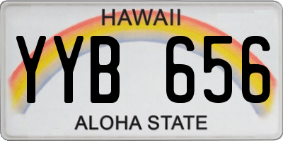 HI license plate YYB656