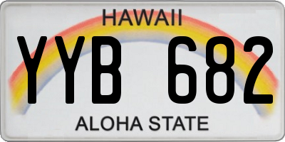 HI license plate YYB682