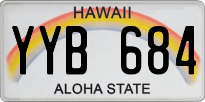 HI license plate YYB684
