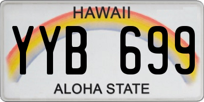 HI license plate YYB699