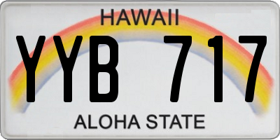 HI license plate YYB717