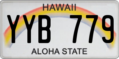 HI license plate YYB779