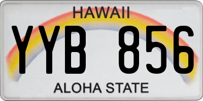 HI license plate YYB856