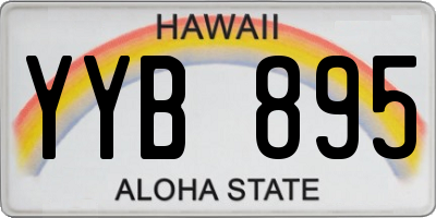 HI license plate YYB895