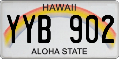 HI license plate YYB902
