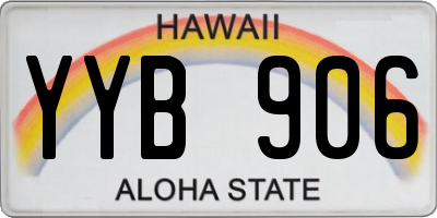 HI license plate YYB906
