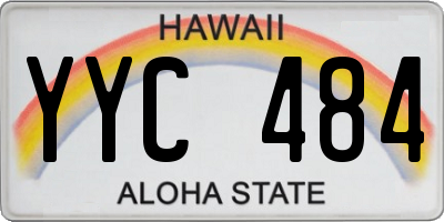 HI license plate YYC484