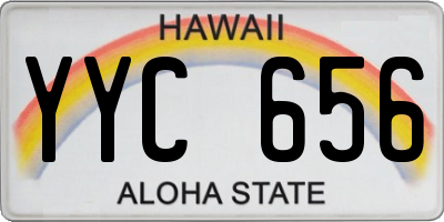 HI license plate YYC656