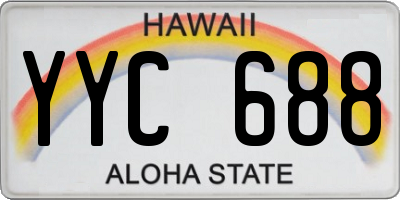 HI license plate YYC688