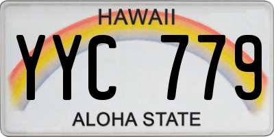 HI license plate YYC779