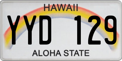 HI license plate YYD129