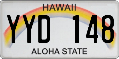 HI license plate YYD148
