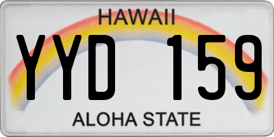 HI license plate YYD159