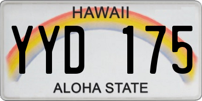 HI license plate YYD175