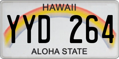 HI license plate YYD264