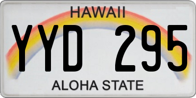 HI license plate YYD295