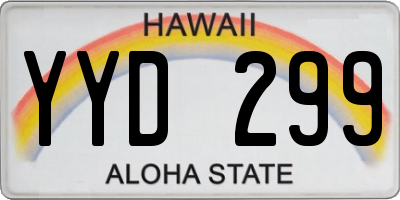HI license plate YYD299