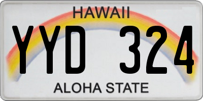 HI license plate YYD324