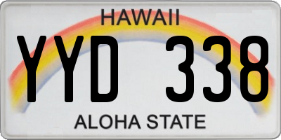 HI license plate YYD338