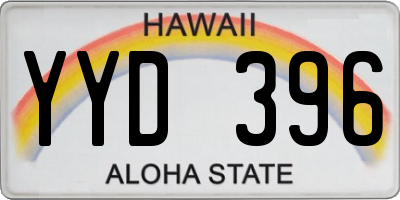 HI license plate YYD396