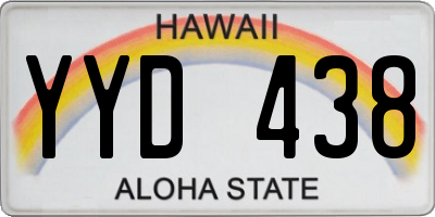HI license plate YYD438