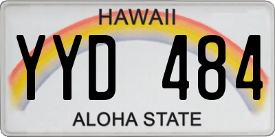 HI license plate YYD484