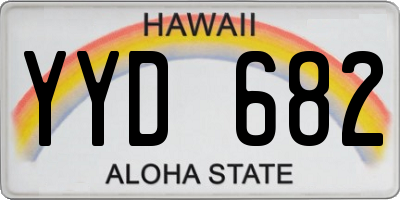 HI license plate YYD682